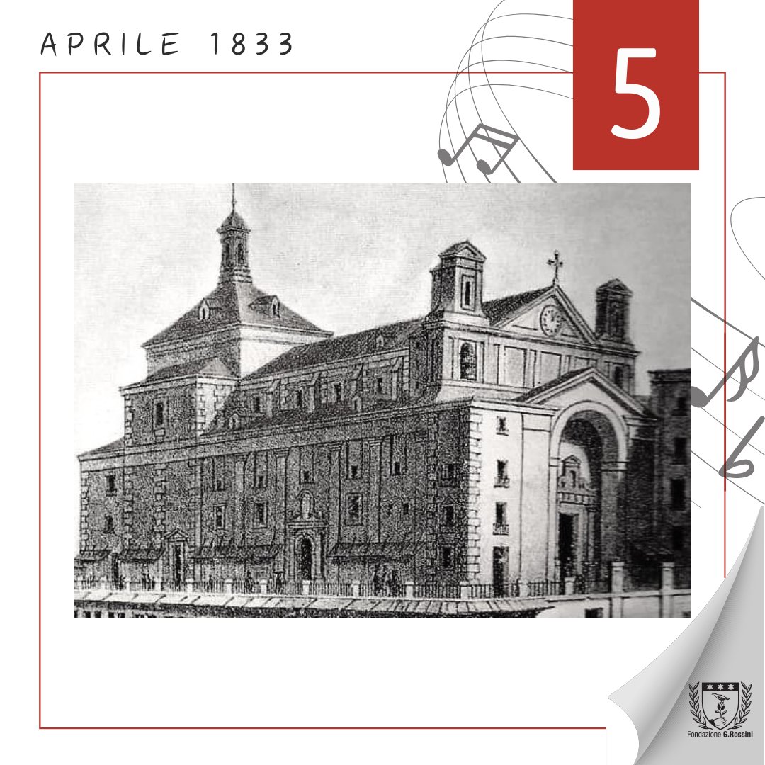 5 aprile 1833 Nel Convento di San Felipe el Real a Madrid viene eseguita la prima versione dello 𝑆𝑡𝑎𝑏𝑎𝑡 𝑀𝑎𝑡𝑒𝑟 di Rossini e Tadolini #fondazionerossini #366giorniconrossini #GioachinoRossini #Pesaro2024