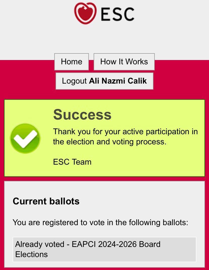ANazmiCalik's tweet photo. #EAPCI Board Elections
☑️Voted
#WeAreEAPCI 🤝🫶🏻 https://t.co/9lwKyM48oj