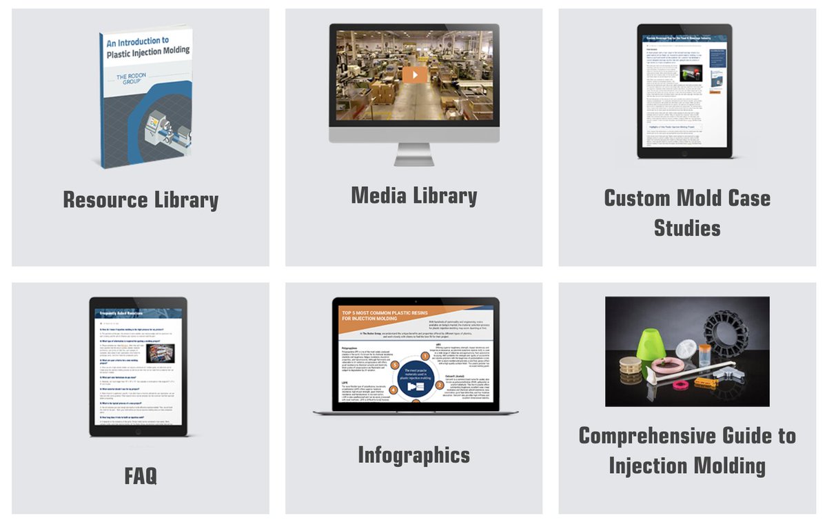 Looking for information on plastic injection molding? The Rodon Group offers a resource library full of free informative guides, catalogs, and helpful information for you to download and save for your records.

Click here to learn more: hubs.li/Q02nzRzf0