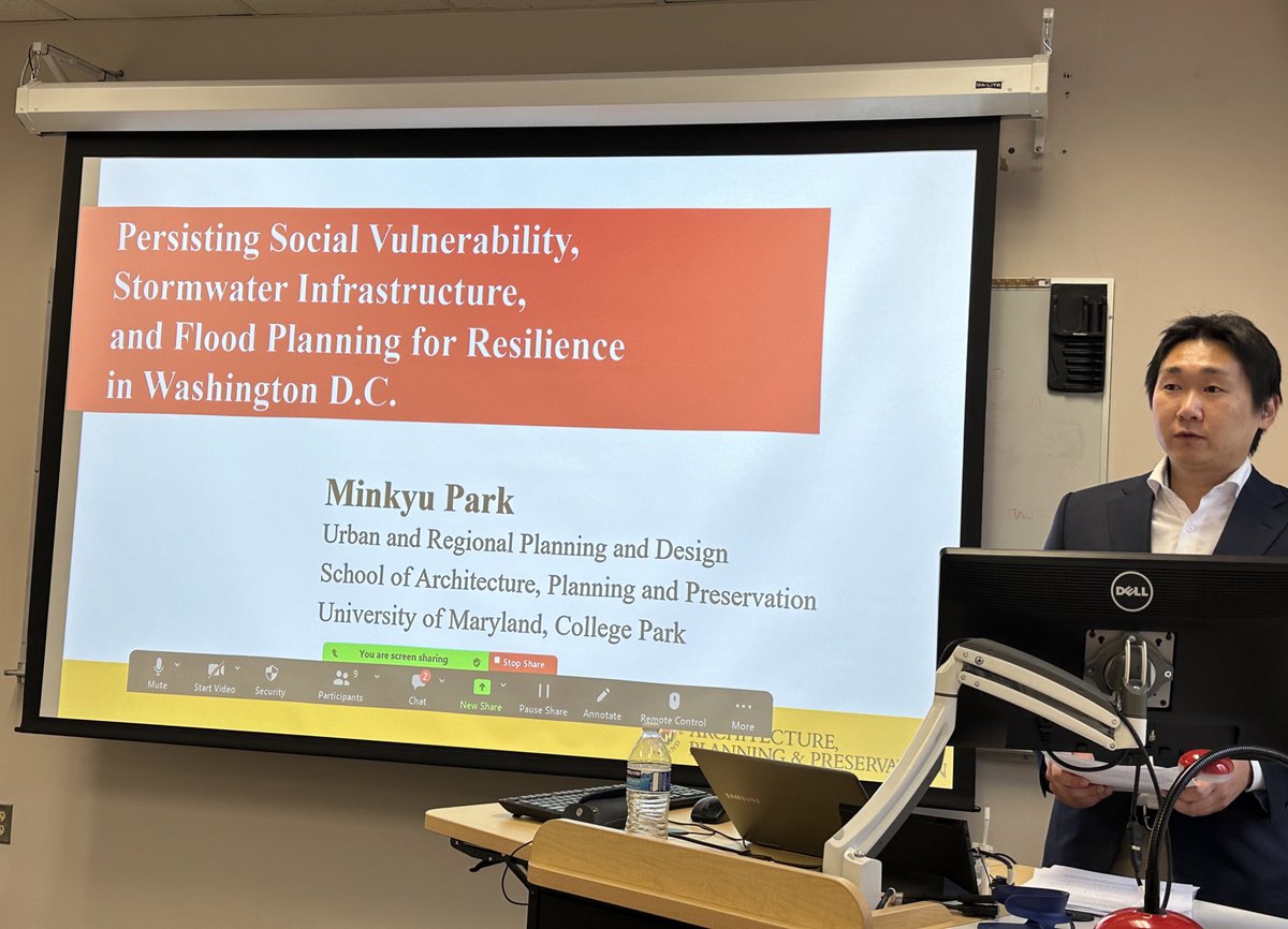 Stormwater Infrastructure Resilience & Justice Lab (@sirjlab) on Twitter photo We are happy to announce that our PhD candidate Minkyu Park is now Dr. Park!
He was supervised by our director <a href="/mdhDuBois/">Marccus D. Hendricks</a> and had Drs. Priscila Alves, Ariel Bierbaum, Clara Irazรกbal, and Laixiang Sun in his committee!
Celebrate the new PhD with us! Congratulations, Minkyu! ๐ฅณ We are happy to announce that our PhD candidate Minkyu Park is now Dr. Park!
He was supervised by our director <a href="/mdhDuBois/">Marccus D. Hendricks</a> and had Drs. Priscila Alves, Ariel Bierbaum, Clara Irazรกbal, and Laixiang Sun in his committee!
Celebrate the new PhD with us! Congratulations, Minkyu! ๐ฅณ