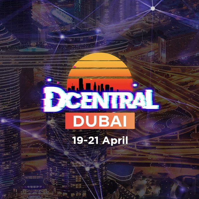 Big news 🔈We are hosting the first DCENTRAL Dubai 🔥 3 days of events and parties on April 19, 20, 21 during Token 2049!!!! Special appearance with DJ Bliss, a mega yacht, pool party and you’re all invited 🚀 Check all the event details below👇 See you all in Dubai🔥