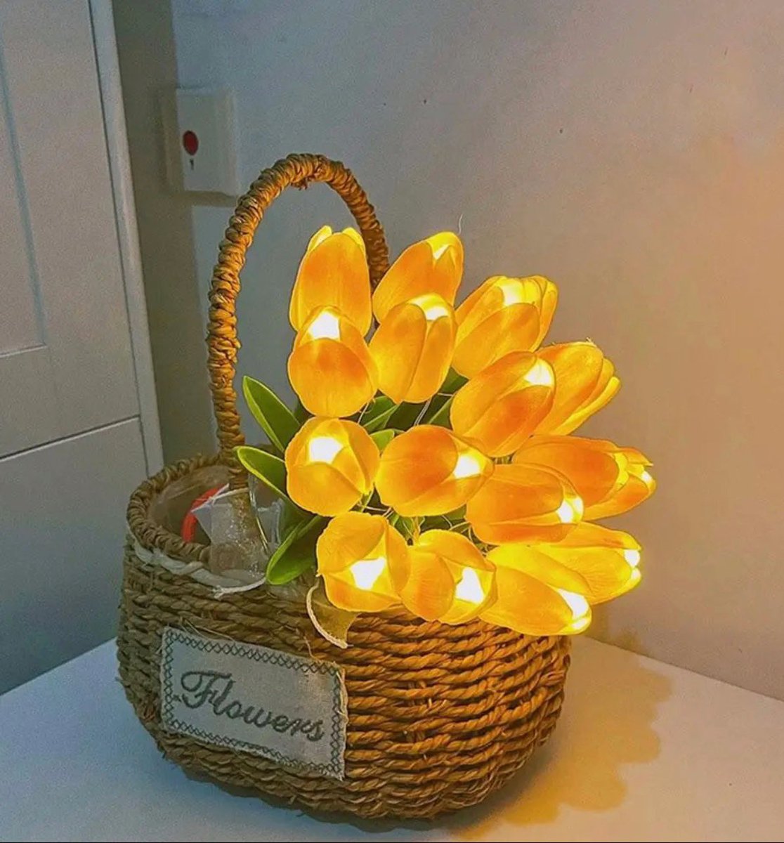 tulips bouquet lights