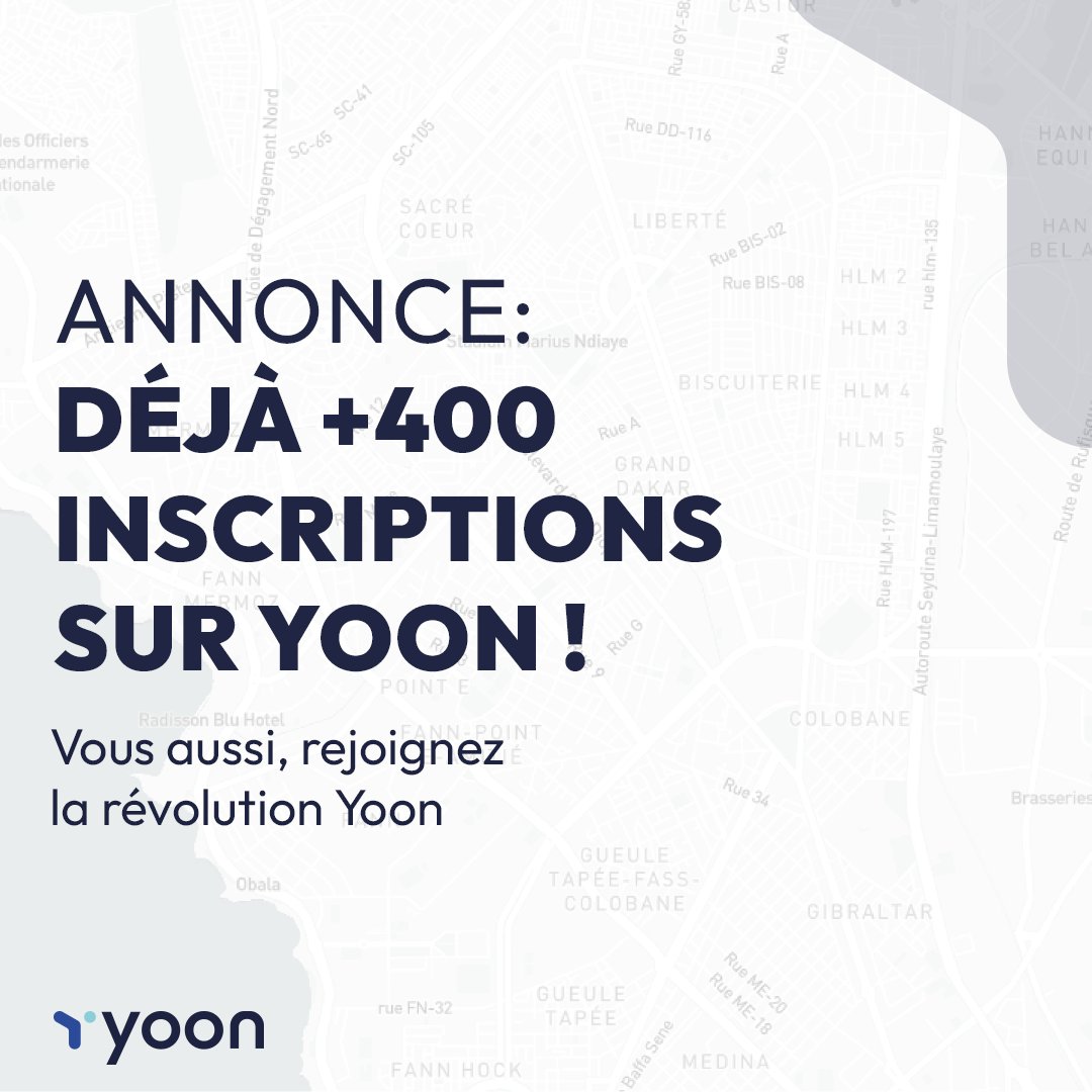 YoonAfrica's tweet photo. Vous êtes déjà plus de 400 inscrits ❤️⚡️
Vous pourrez donc profiter de 5000 FCFA dans votre app Yoon dès le lancement !
Pour les autres, Il reste encore quelques places : https://t.co/HoOcQg4LCa #OffreLimitee