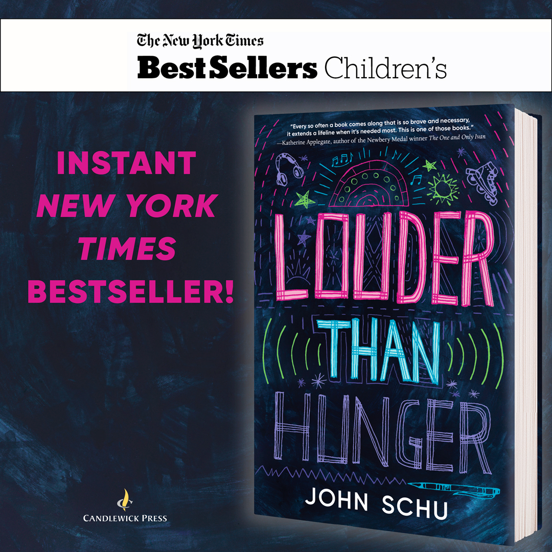 Again and again and again, @mrschureads book, 'Louder Than Hunger', is a New York Times Bestseller! Congratulations x100 to our author John Schu!🙌 #books #novels #bookish