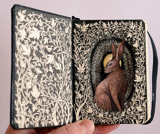 Isobelle Ouzman carves intricate 3D illustrations into discarded books found in dumpsters, recycling bins, and local thrift shops #WomensArt #Easter