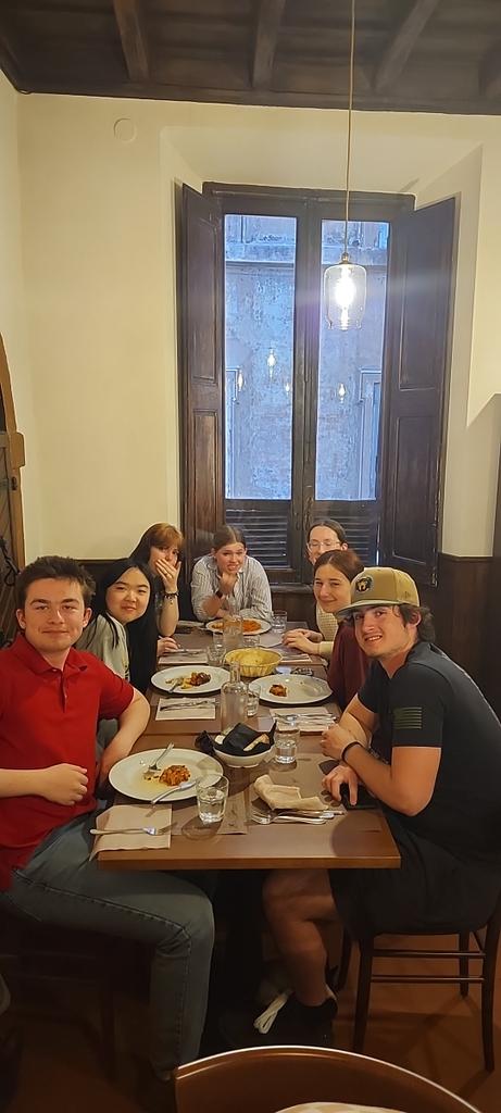 Our last dinner in Rome!