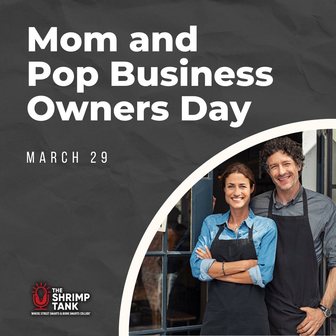 Small businesses are the backbone of our country, and today we’d like to honor small business owners and all they do for our community. Thank you for your hard work and dedication! shrimptankpodcast.com #shrimptank #theshrimptank #entrepreneur #business #businessowner #leader