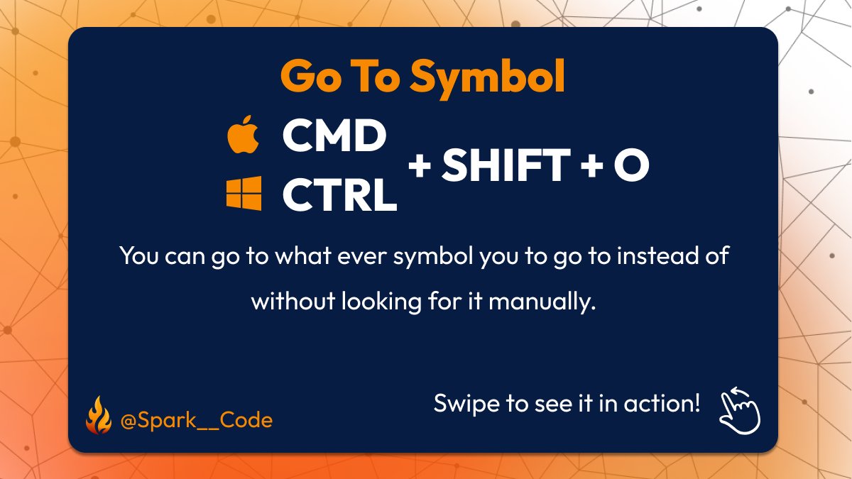 Spark__Code's tweet image. #vscode shortcuts you didn't know you needed!      #Part 12  

#SparkCode #tech #SoftwareDevelopment #WebsiteDevelopment #mobiledevelopmentcompany #SoftwareEngineering #DreamsComeTrue #creativity #GraphicDesign #programming #development #exciting #inspiration