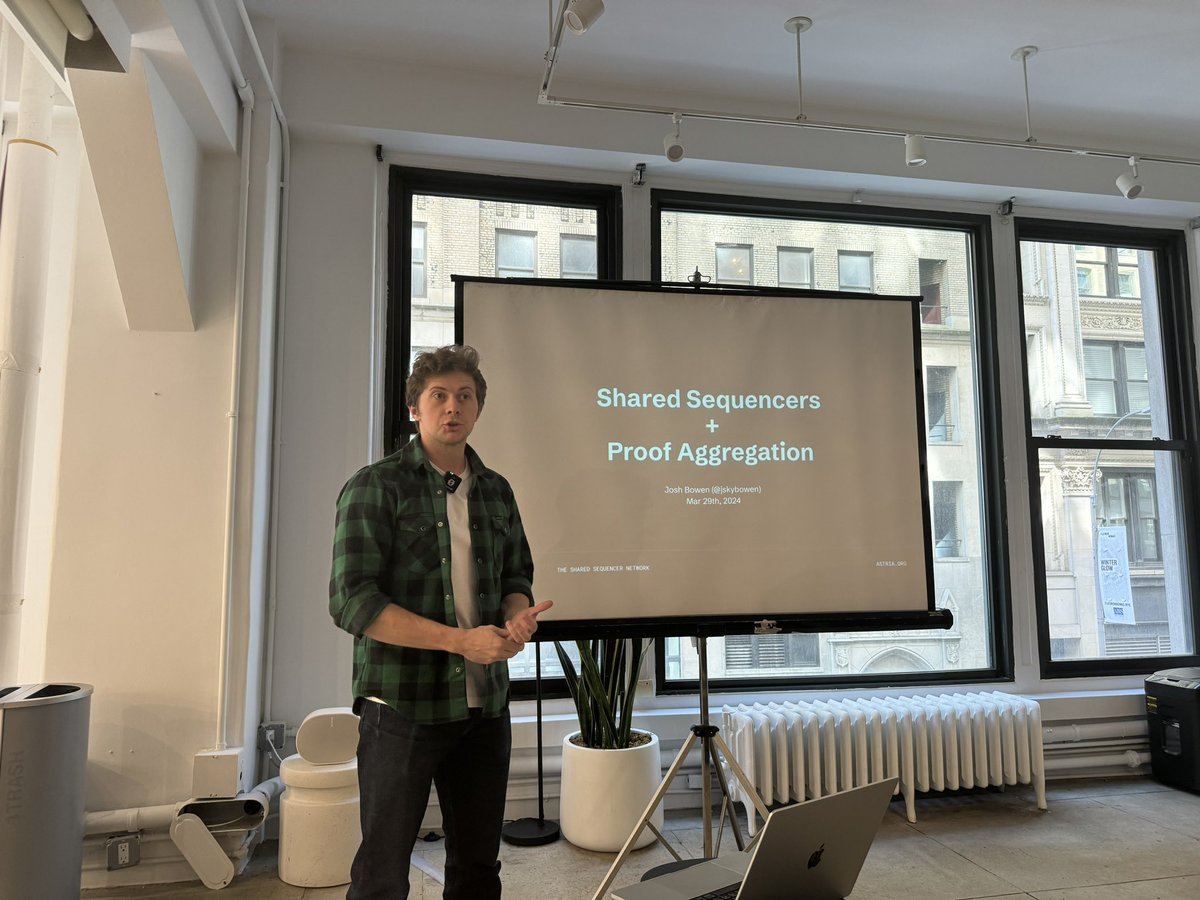 How proof aggregation works with share sequencing from @Jskybowen at Proof Day NYC