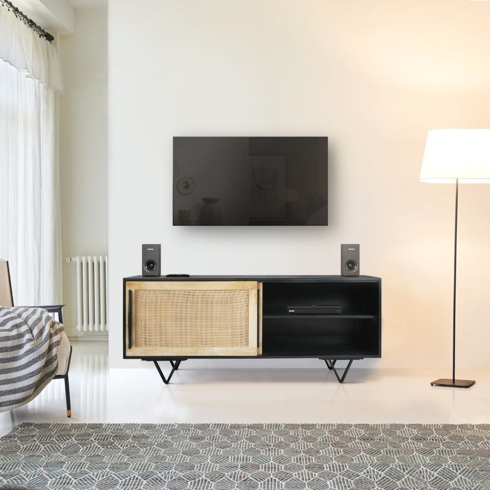 Upgrade your living room with a sleek TV console. Organize your entertainment space in style. . Shop Now👉 buff.ly/43BMtUS . #homedecor #interiordesign #furniture #entertainment #livingroom #TVconsole