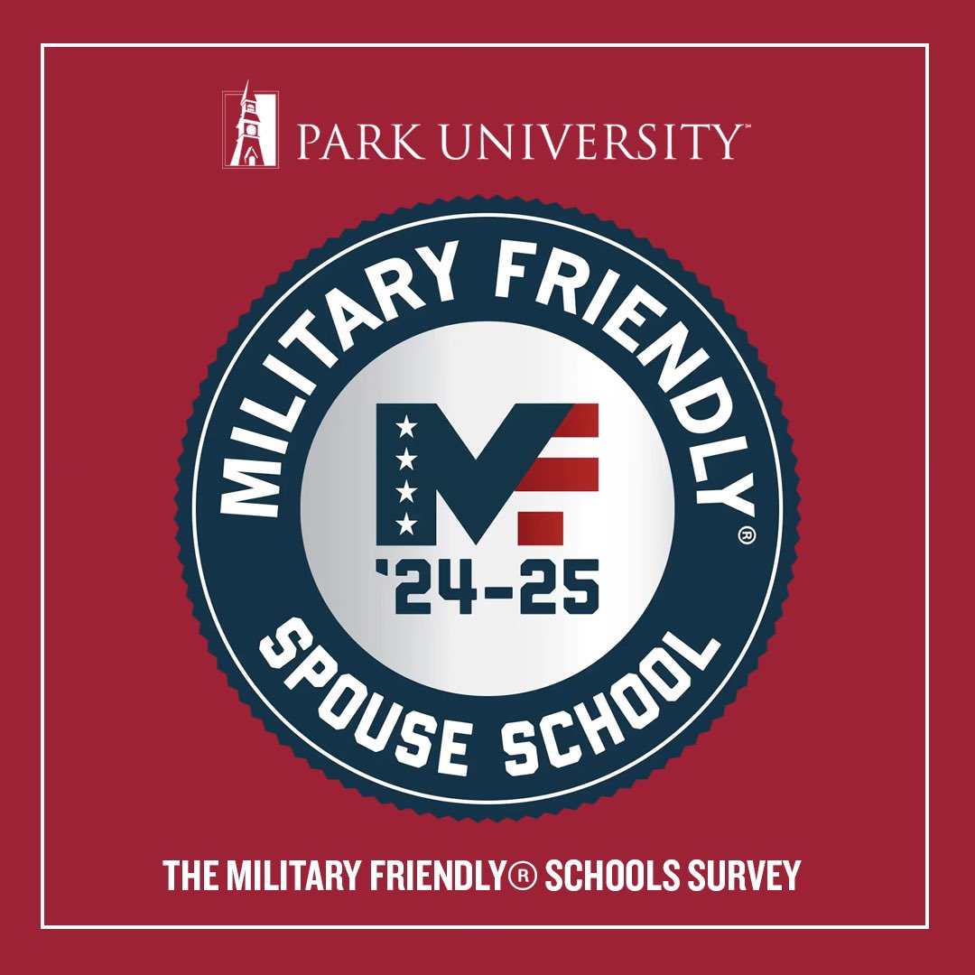 Park University was designated as a Military Friendly School for 2024-25, as announced by Viqtory on March 27. The University earned gold status in the “Private, Not Offering Doctorate” category. In addition, Park also earned a Military Spouse Friendly designation.