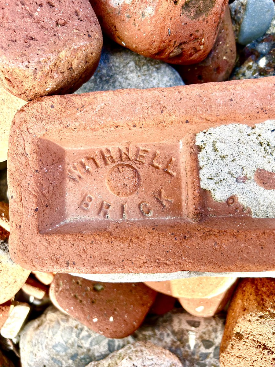 Some amazing old bricks on Crosby Blitz beach #Crosby #brick #Liverpool