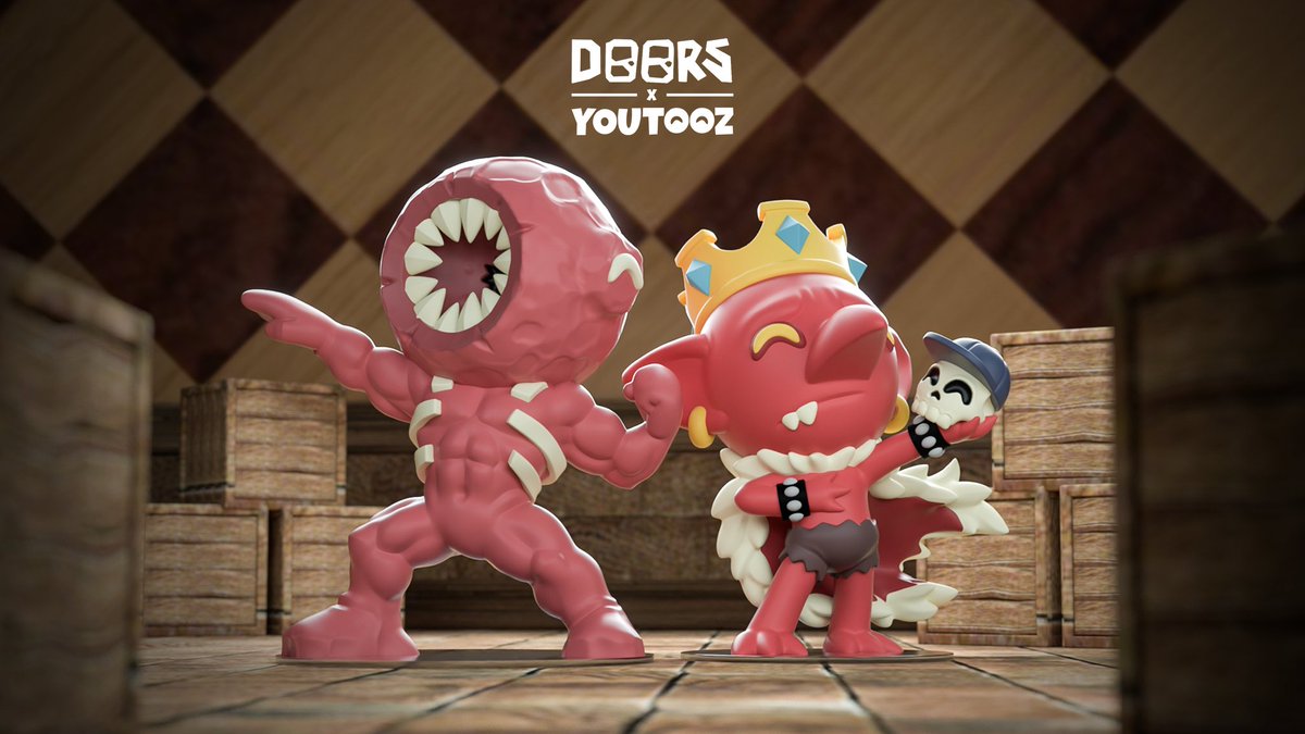 ...AND MAKE IT DOUBLE! #RobloxDoors our 'BUFF FIGURE' & 'KING EL GOBLINO' @youtooz figures launch on APRIL 5TH!