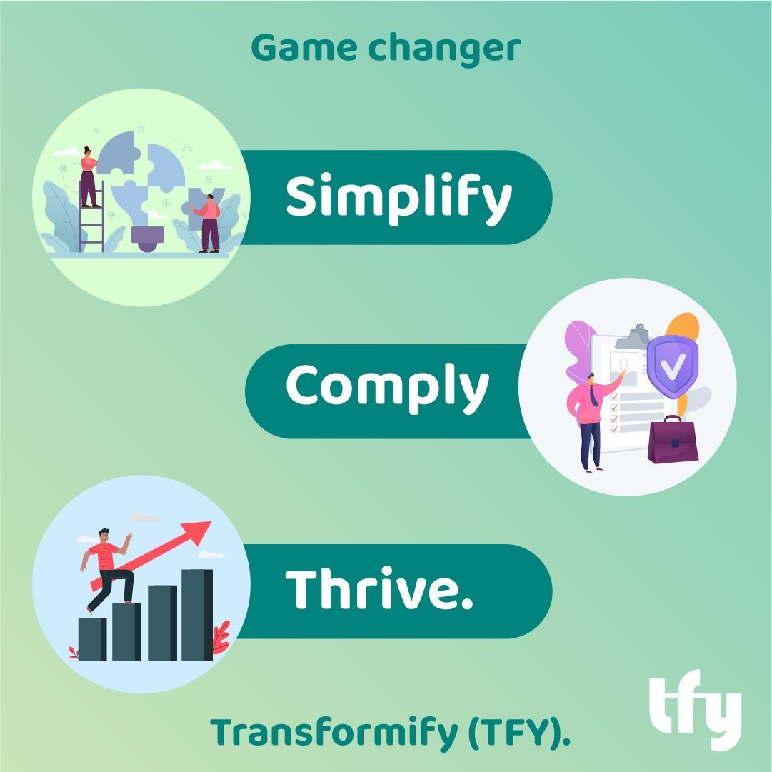 Transformify's tweet image. Game changer. Simplify, Comply, Thrive. Transformify (TFY).

🌐📊 Ready to streamline your gaming and spectator sports operations? 

Transformify offers a comprehensive solution tailored to your industry's unique challenges! 
#GamingSolutions #SpectatorSports #TransformifyTFY
