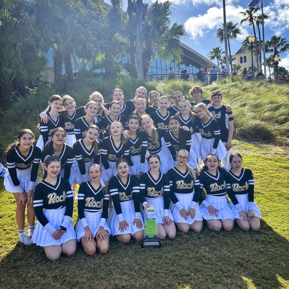 Junior varsity (JV) cheer at Rock Canyon High School has many reasons to celebrate. The team won UCA Regionals, Continental League, and JV State for Colorado. 
Story here: l8r.it/GjQy

#CastlePinesConnection #ALittleGoodNews