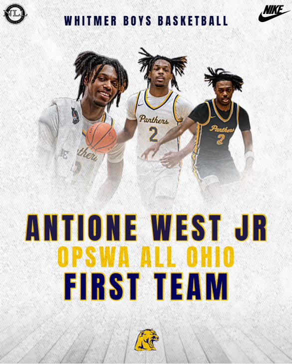 Congrats to @antione_west for being named to the OHSAA D1 All-Ohio first team! Freshman Year: Special Mention Sophomore Year: 1st Team Junior Year: 1st Team