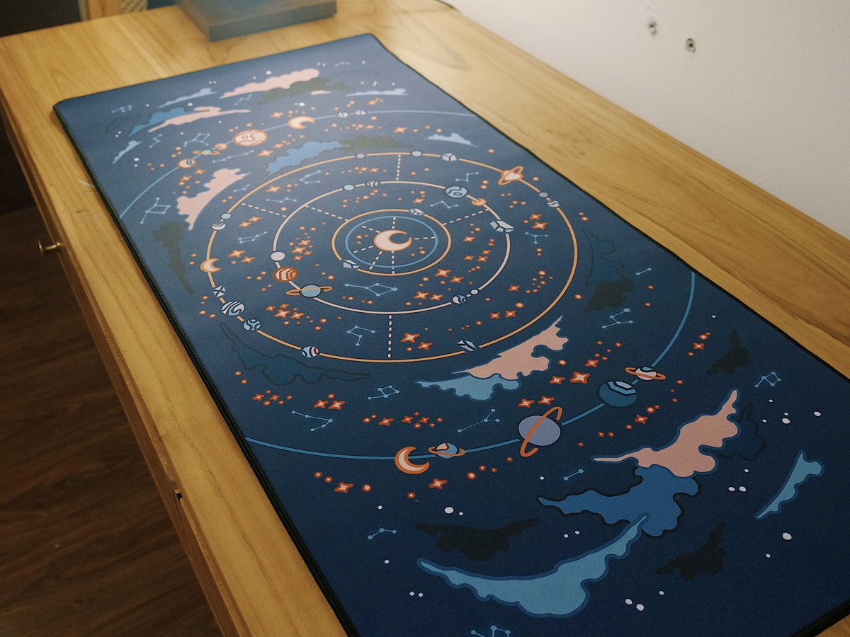 「reminder that moon system desk mat preor」|meyo 🌸 artcade #70のイラスト