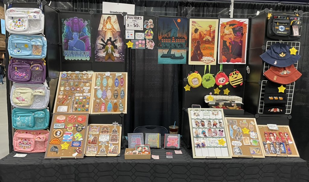 「All set up at sakuracon! Stop by and joi」|🍓 Luke @ AB 144 🍓のイラスト