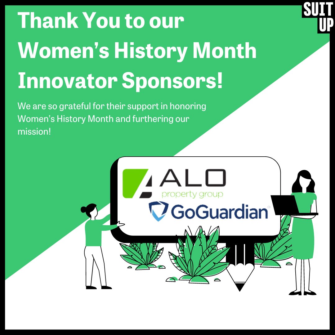 Earlier this month, we celebrated Women's History Month with a dynamic panel discussion featuring strong female voices from the SuitUp network. A special thank you to our Innovator Sponsors, GoGuardian and ALO Property Group, for making this event possible!