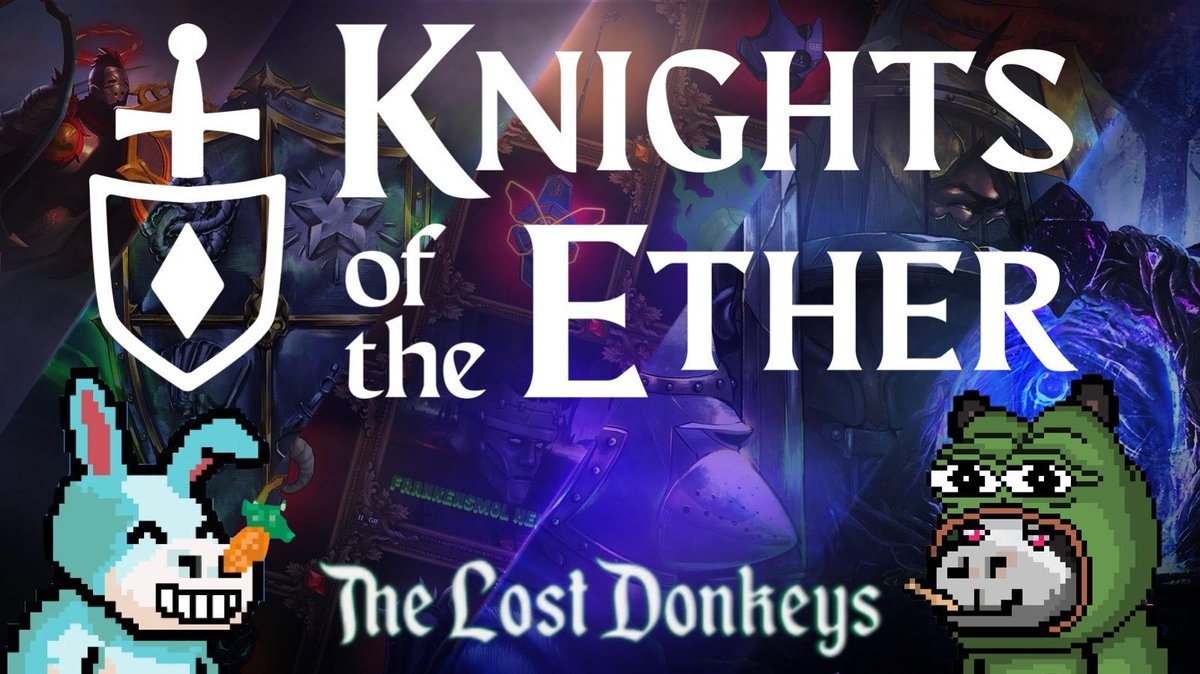 🥕⚔️ KOTE x DONKEYS ⚔️🥕 Stoked to announce @TheLostDonkeys has partnered with @KnightsOfTheEth to run a 48 hour raffle for some KOTE NFTs! 🎰⏳ Donkey holders/stakers that play KOTE from now until Sunday @ 11:59PM PST will be entered into a raffle for the chance to win a free