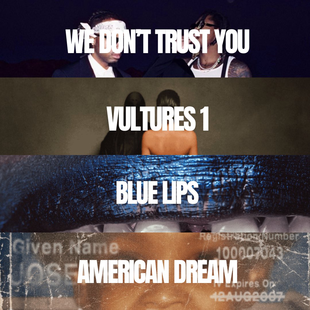 Rank these four 2024 rap albums