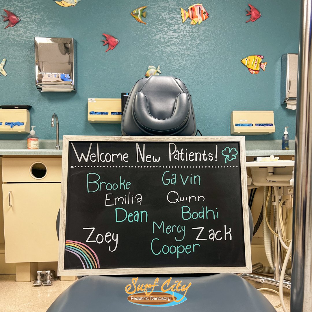 We are so LUCKY for all the New Patients we got to meet this month. 🍀 If you get a chance to bring your child in this month we still have April appointments available!