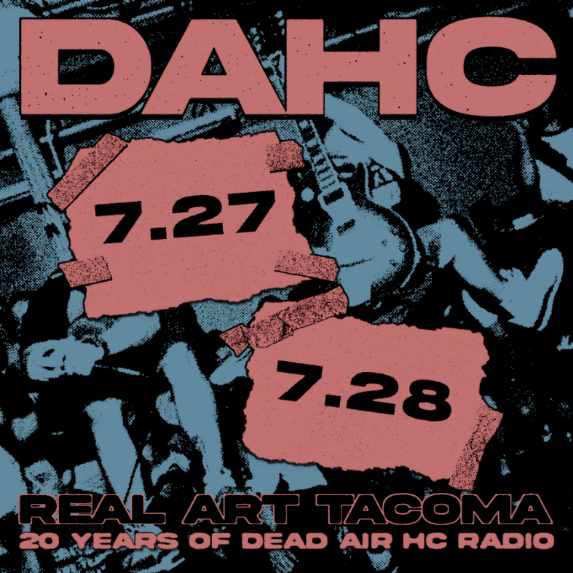 DeadAirNWCZ's tweet photo. 7/27 &amp; 7/28 Dead Air Hardcore Radio Presents: DAHC Celebrating 20 years of Dead Air Harcore Radio.

Got some cool locals and some of out of town homies on this too. Come out and get wild!

First lineup announcement April 12th.

Shout out to  @rust2life for the flyer. https://t.co/0IxSGBIKS6