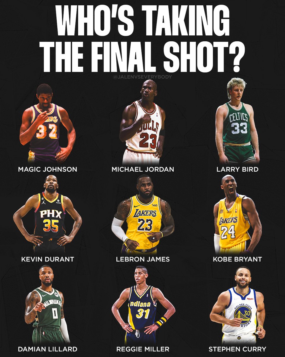Who y'all got taking the FINAL SHOT?