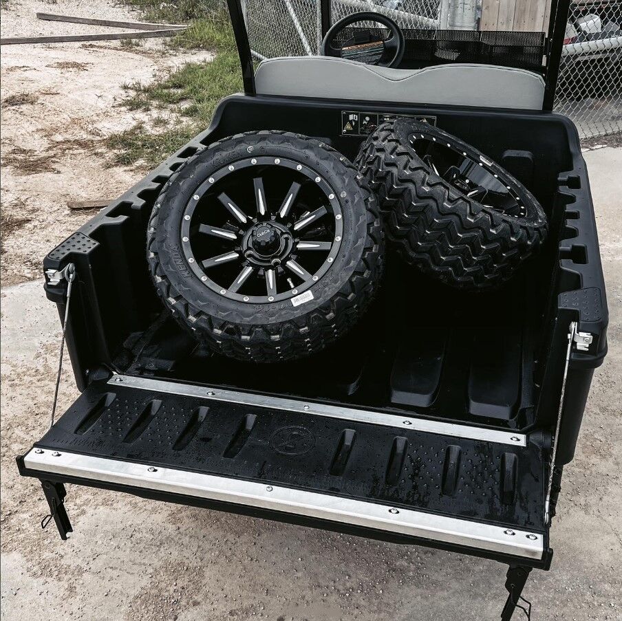 Haul it all! 🛞 Load and carry up to 500lbs in your Hauler's cargo bed and never ask 'is this too much?' again. 📸 Coastline Custom Golf Cars #Cushman #NeverBeOutworked