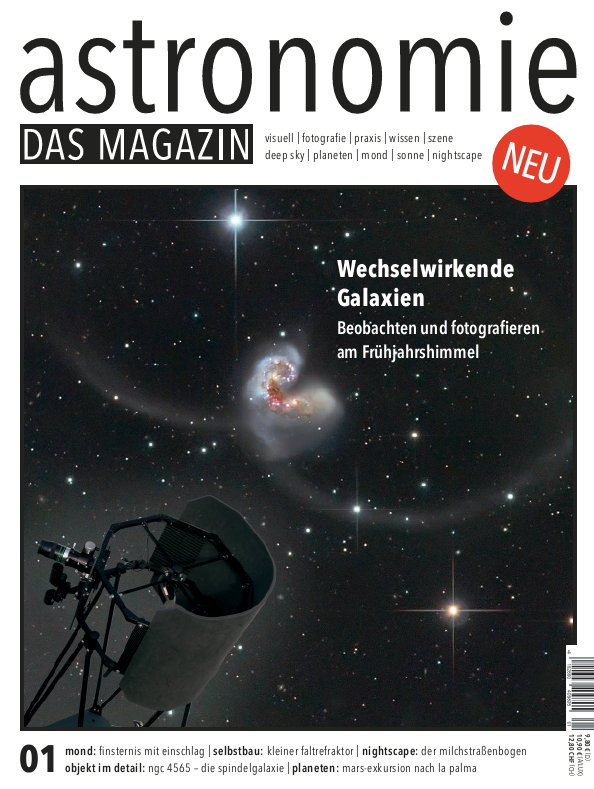 Heute vor genau fünf Jahren, am 29. März 2019, war erstmals astronomie - DAS MAGAZIN im Zeitschriftenhandel erhältlich. Aktuell ist Ausgabe 41 im Handel - wie immer mit viel praktischem Wissen für die Amateurastronomie. Was für ein Weg; danke an alle, die das möglich machen.