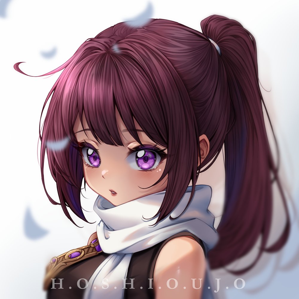 ✨Headshot!✨ 🍄Can't actually remember if I posted this artwork already tbh XD 💜Oh well, it's not a big deal! Please enjoy this simpler illustration while I prepare a special one for easter muahahahah #vartist #ENVtuber #AnimeArt #animeartstyle