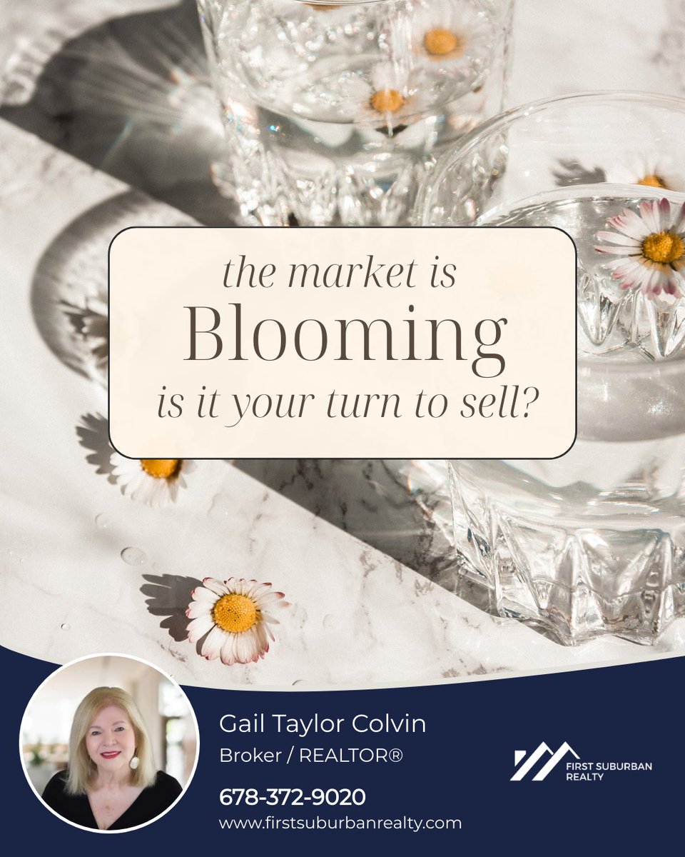 Spring is here, and it's the perfect time to sell your home! 

Let's welcome the new season with a fresh start and a new place to call home. 

Comment below or send a DM to get started on your home-selling journey. 

#firstsuburbanrealty #gailtaylorcolvin #ICameISawISold