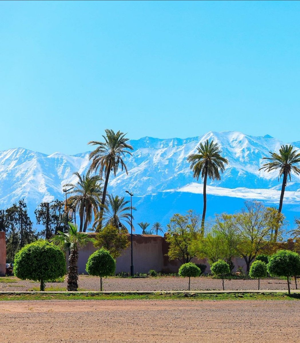 ثلوج في رمضان 🇲🇦 
#مراكش
