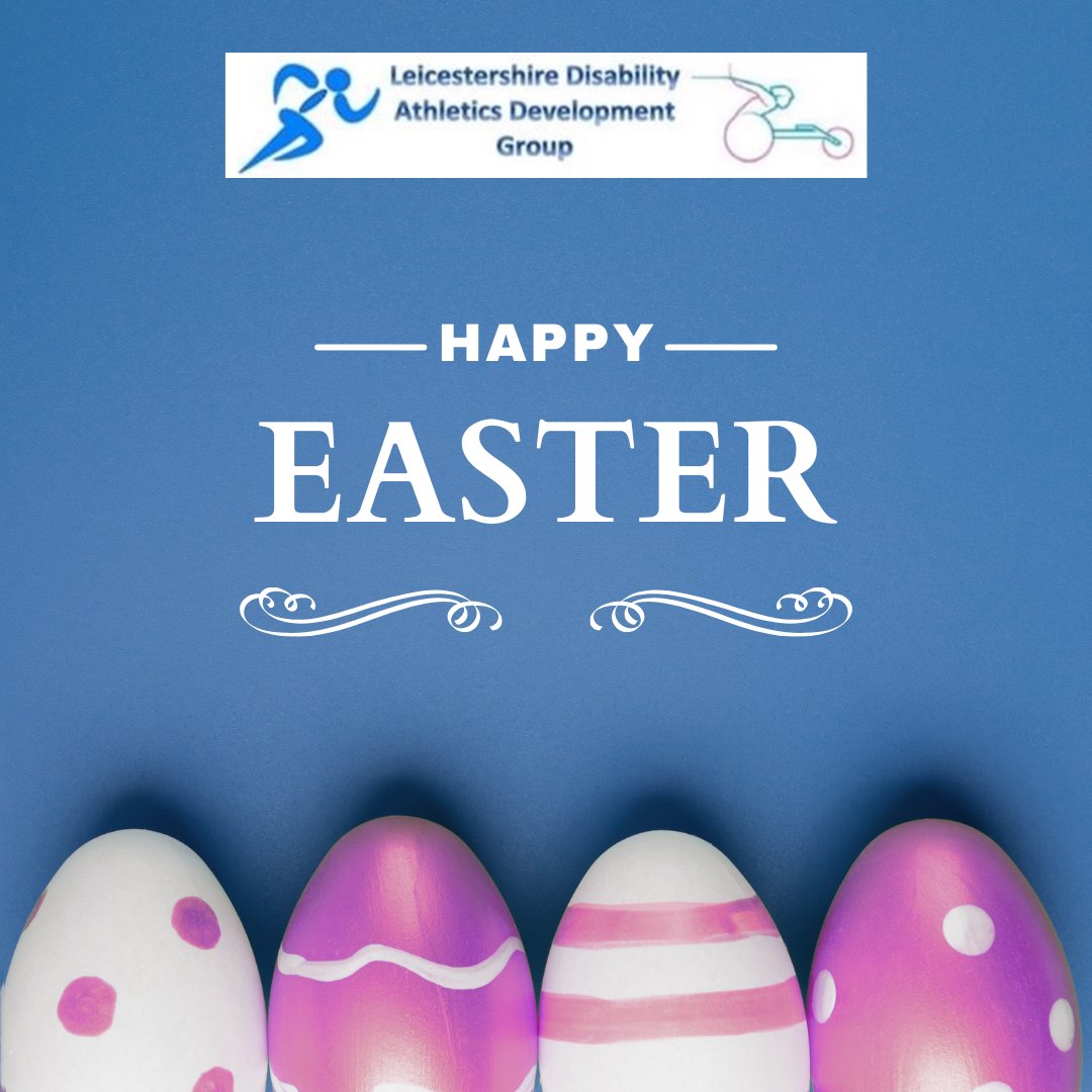🐣Wishing everyone a Happy Easter from the team at Leicestershire Disability Athletics Development group! 🐣 #HappyEaster