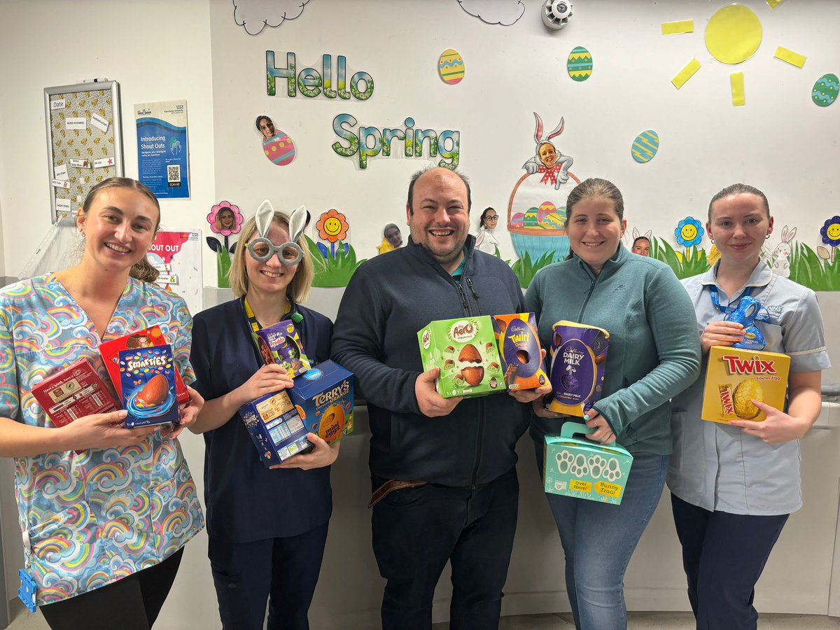 Thank you for all our generous donations of Easter treats for patients in PED over the Easter weekend @59ManchesterBB @5thManchesterBB @Tesco Baguley