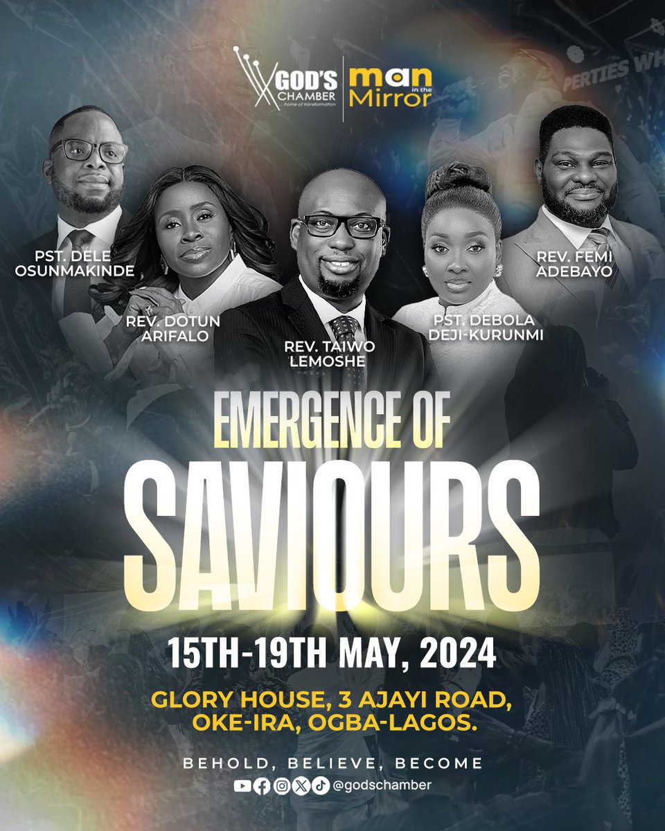 hisgreathaven's tweet photo. Okay, the time has finally come 😁💃🏾💃🏾💃🏾
Peep the lineup for the Man in the Mirro 2024 Word conference. Do you still need us to give you a reason to attend? 😌
Save the Date! ❤️
#GCMIM #GCMIM2024 #maninthemirror #EmergenceofSaviours #christiancommunity #wordconference https://t.co/EfunoMlMue