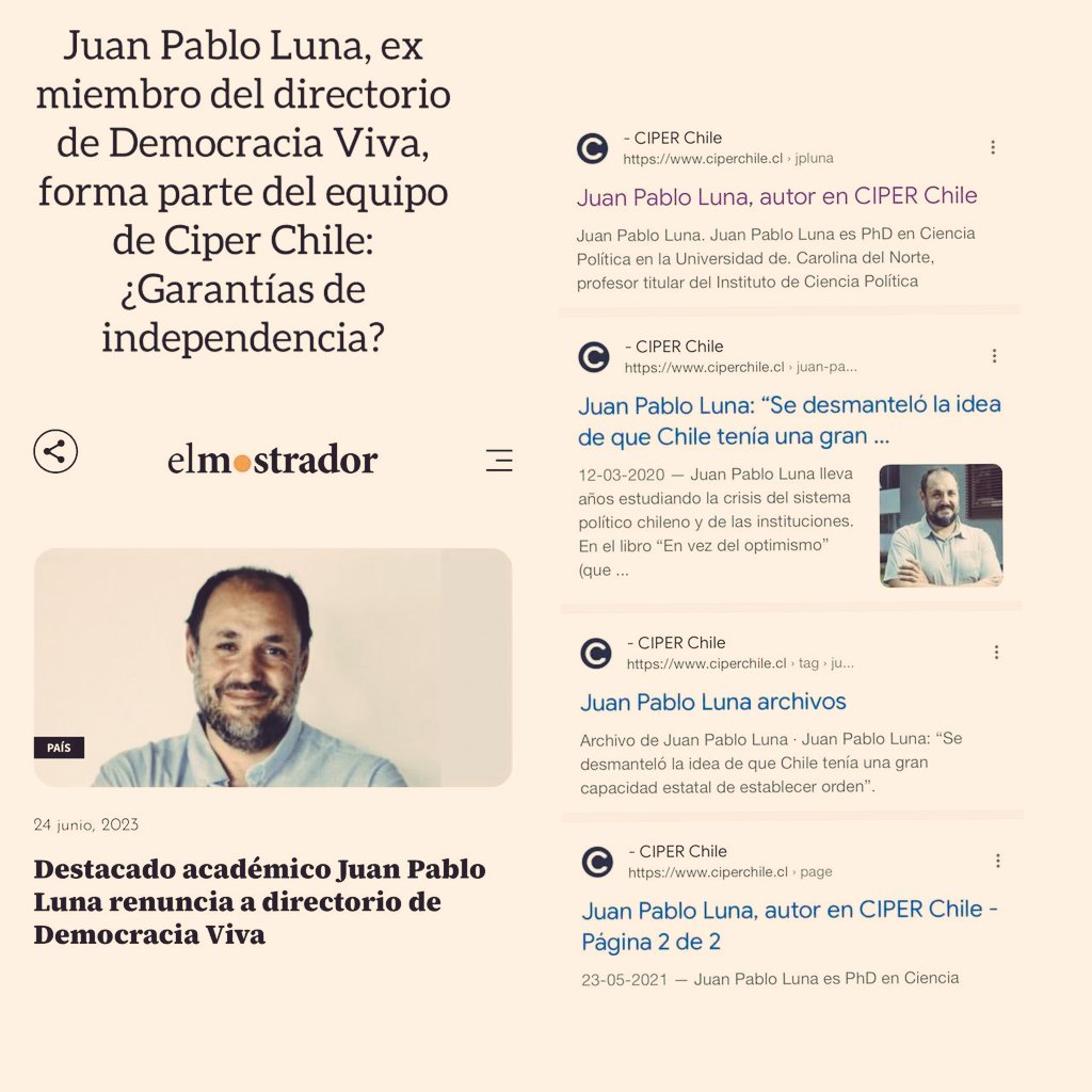 WenaChile's tweet image. ¿Por qué CIPER no destapa caso de Fundaciones Truchas?

Fácil, el exDirector de Democracia Viva ahora está en @ciper  

#FundacionesTruchas