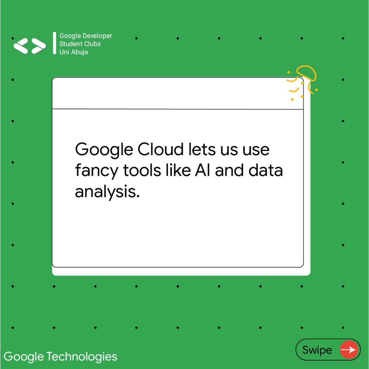gdsc_uniabuja's tweet image. The future is now and it is in the cloud.

#GoogleTechnologies
#GoogleCloud
#thecloudisthelimit
#GDSCUNIABUJA
#GDSC