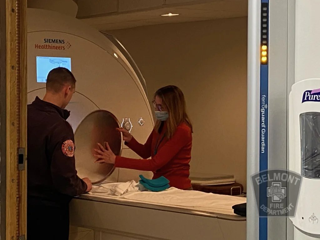 ALL MEMBERS RECEIVE IMPORTANT TRAINING AT MCLEAN HOSPITAL MRI: Recently all four groups attended valuable training in the MRI imaging center on the McLean Hospital campus. These facilities present unique challenges to members of… belmontfire.org/all-members-re…