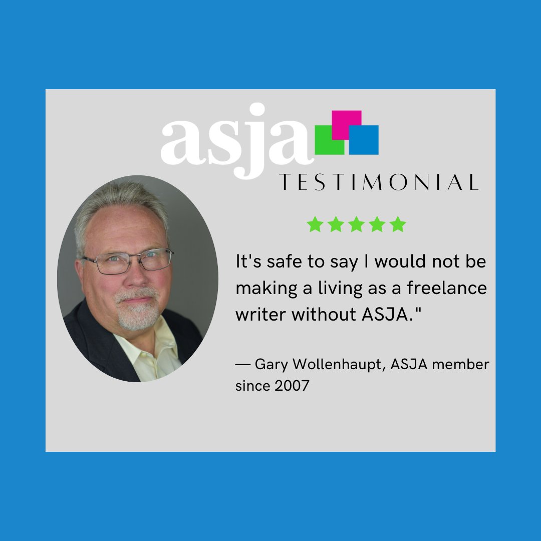 ASJAhq's tweet photo. Freelance writing doesn’t have to be a lonely endeavor.

Take your place among the most successful nonfiction freelance writers in the business. Apply to the American Society of Journalists and Authors. 

#ASJA #freelancewriter

https://t.co/mSNujV6mg5 https://t.co/zFWubEXB3B