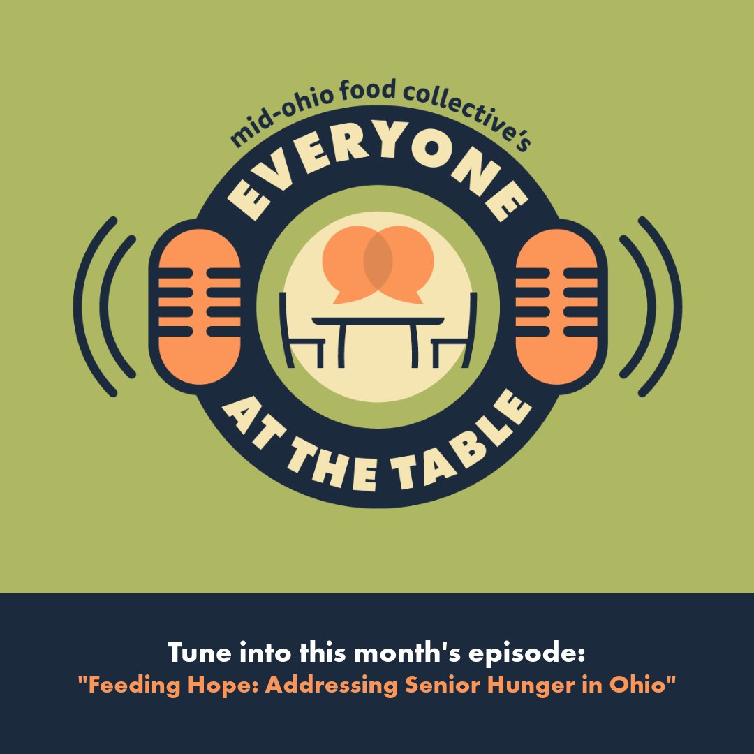 mofcollective's tweet photo. In this month's episode of #EveryoneAtTheTable, MOFC's Senior Hunger Programs Manager Charity Eilerman and Director of the Franklin County @OfficeonAging Chanda Wingo discuss #SeniorHunger. Tune in: https://t.co/YMFWNrm2Tb.
#podcast #podcasts #podcasting #podcastlife https://t.co/y6vwtR2E3c