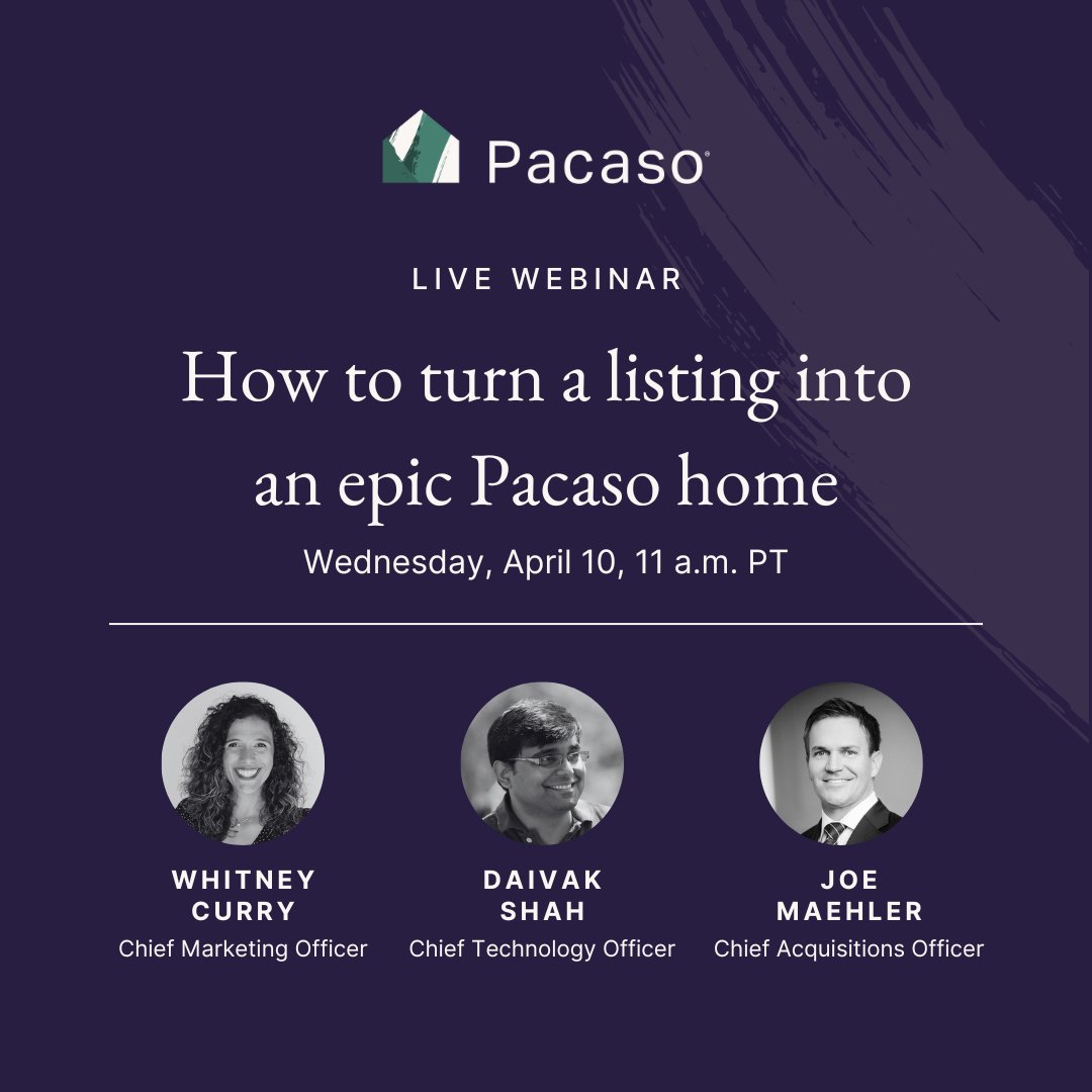 Pacaso is expanding — and you get to decide where we go next! Join us for a webinar on April 10 at 11:00 a.m. PST to learn how you can select homes and bring Pacaso to your favorite destination. Register: pacaso.zoom.us/webinar/regist…