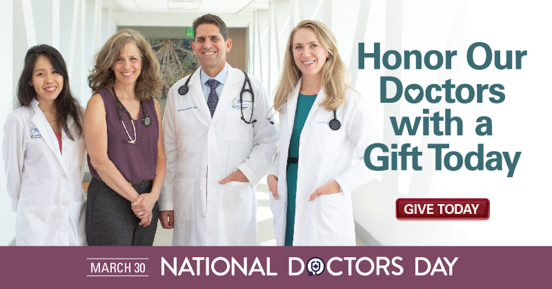 Tomorrow is National Doctors’ Day. Will you help celebrate our doctors with a generous gift and a note of appreciation? brnw.ch/21wIlxR