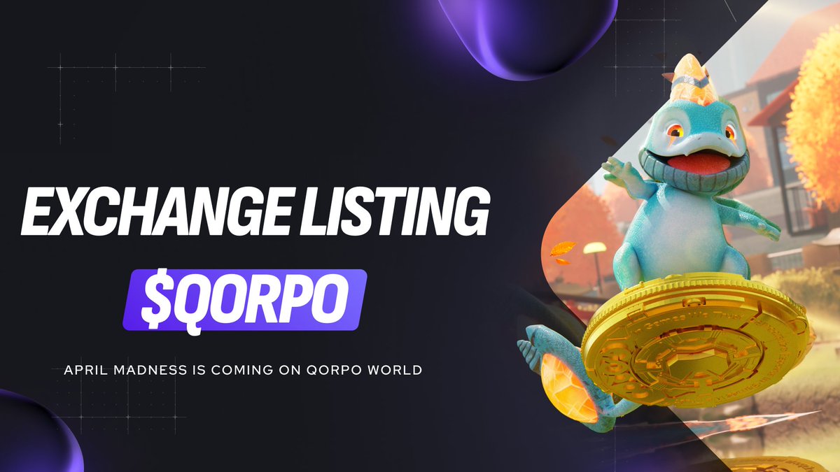 Get Ready for April Madness: First Follow-up Exchange Listing Coming! Warriors, April is bringing a tempest of challenges and achievements - this is going to be truly the biggest month for $QORPO. We’re going to deliver a gaming wildfire for gamers, Web3 degens, along with the