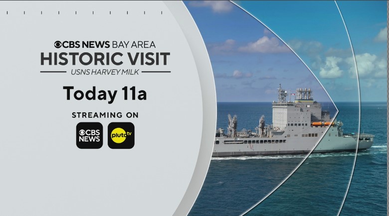 A ceremony to honor the ship and its namesake, Harvey Milk, will be held on the USNS Harvey Milk ship in a private ceremony that will be streamed on CBS News Bay Area, the free CBS News APP, or on Pluto TV. Watch here: cbsnews.com/sanfrancisco/n…