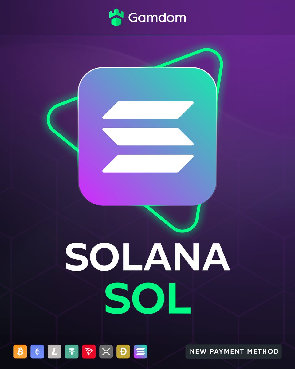 💳 New Payment Method: #SOLANA $SOL 💳

Exciting news! We're now embracing SOL, the latest addition to our #cryptocurrency payment options! 💵

Get ready to dive into the world of Solana and enjoy lightning-fast transactions with remarkably low gas fees! ⚡

👉 To celebrate,
