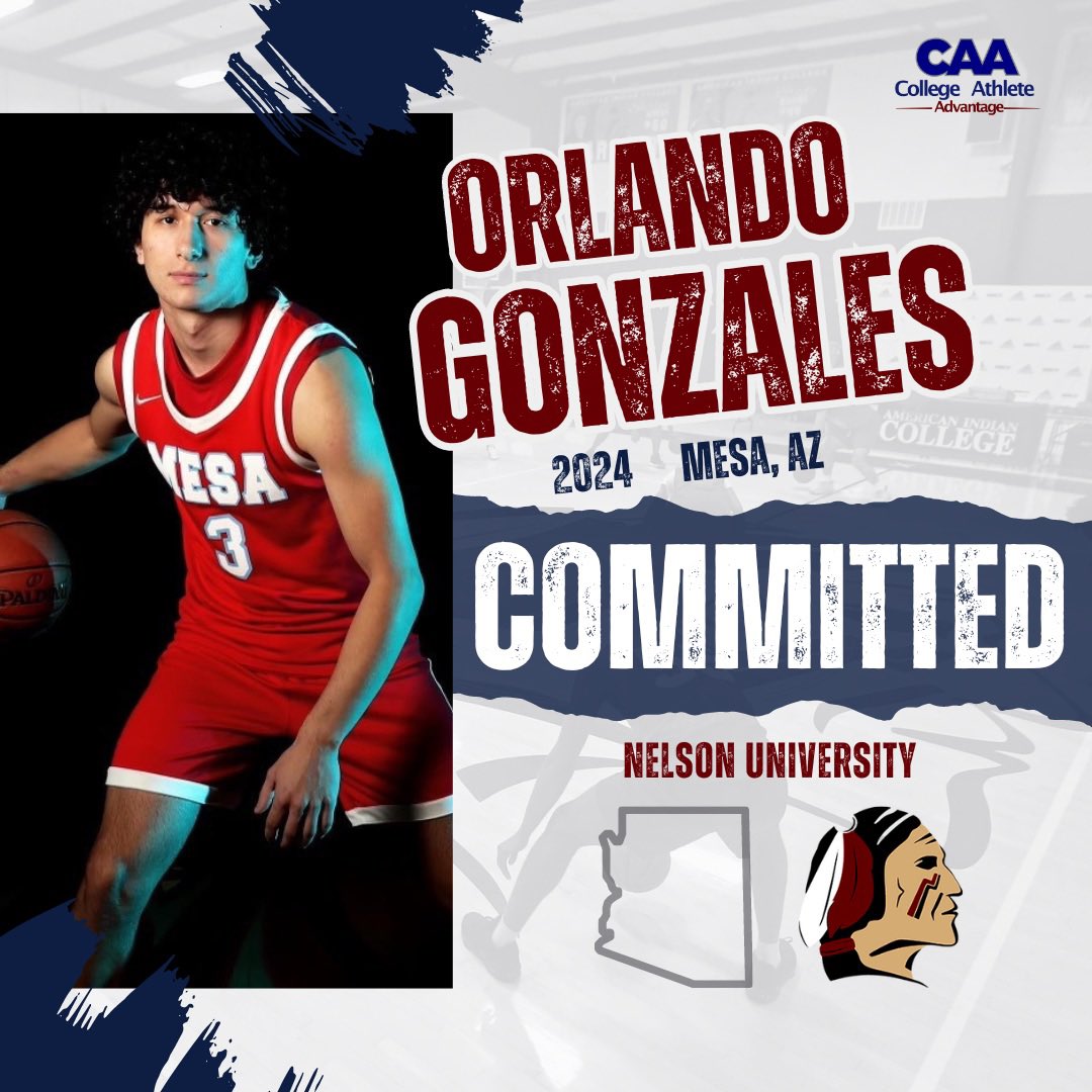 Congrats to @OrlandoG0202 on his commitment to Nelson University! Gonzales put up big numbers at @MesaCCMBB the last 2 seasons and will be an immediate impact at Nelson this Fall. Excited for Orlando and the Gonzales family. @caadvantage_mb