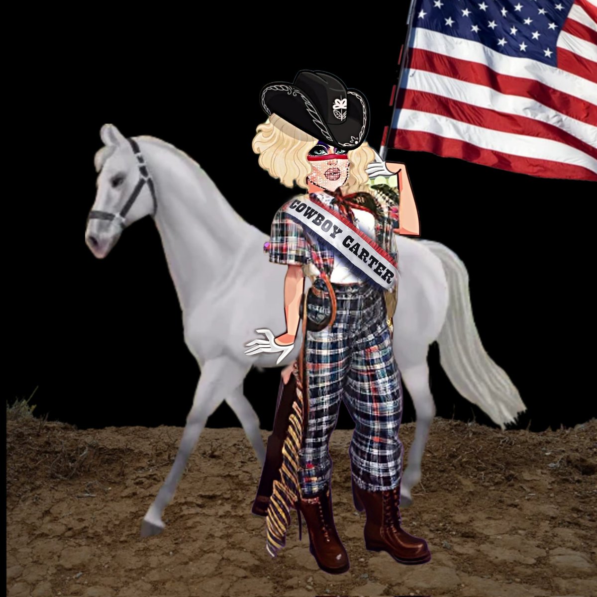 RUPAUL'S DRAG RACE SUPERSTAR -COWBOY CARTER ALBUM COVER #COWBOYCARTER