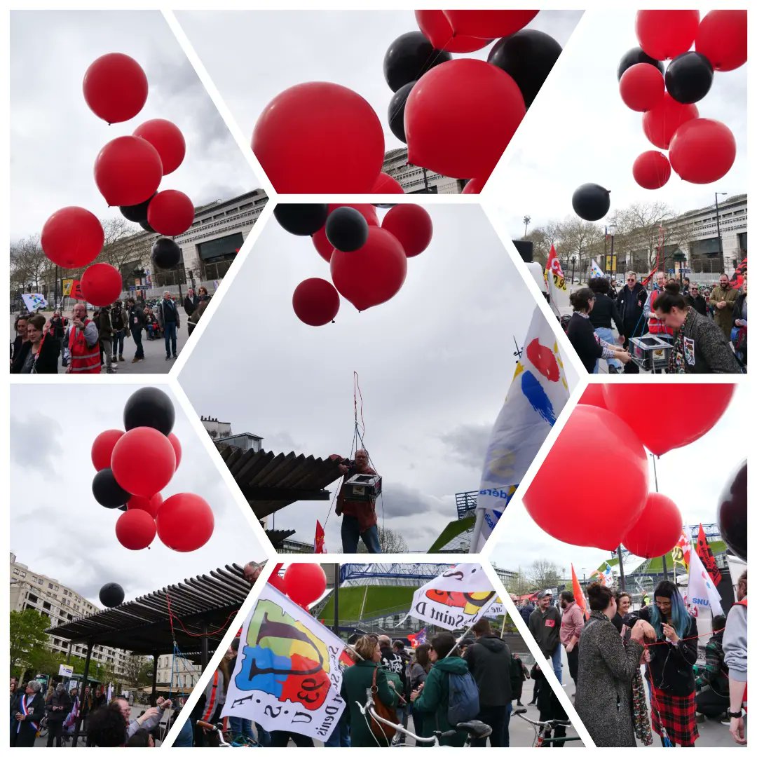 #SeineSaintDenis, vendredi #29mars : on était à #Bercy pour chercher l'argent du #PlandUrgence93.✊✊🏽✊🏿