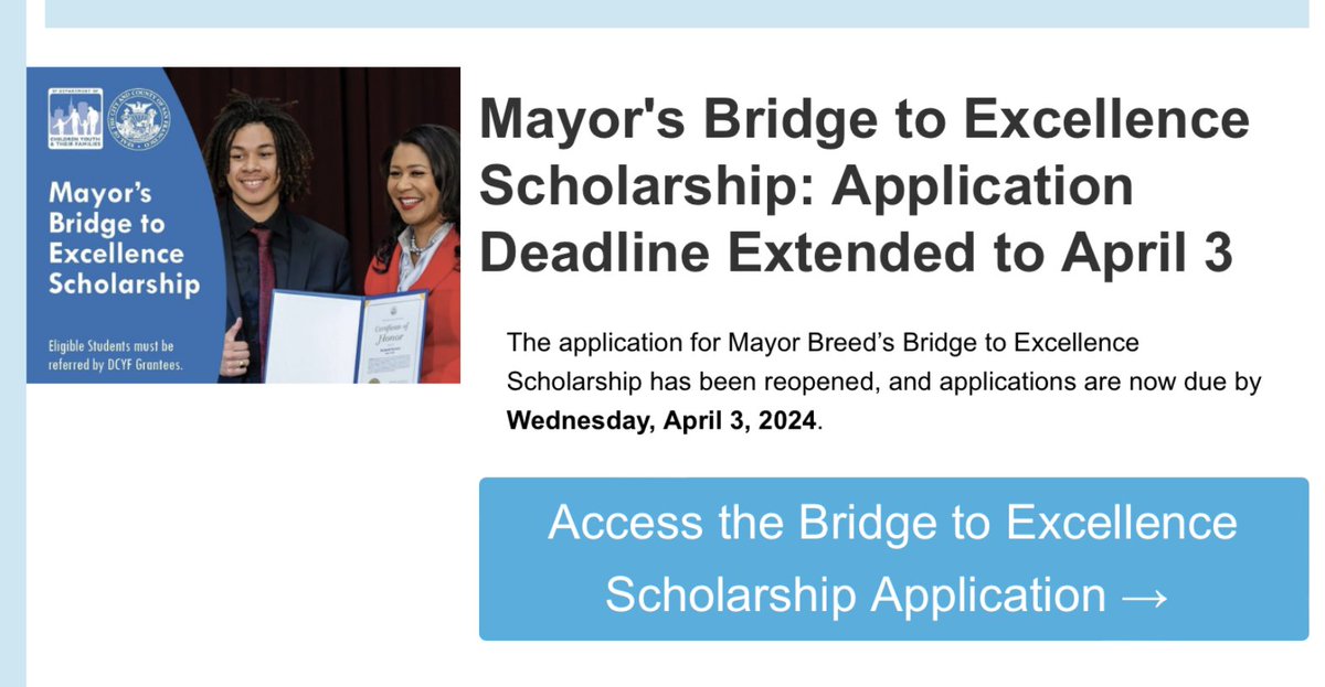 #SCHOLARSHIP DEADLINE EXTENDED to APRIL 3, 2024! tfaforms.com/5105672